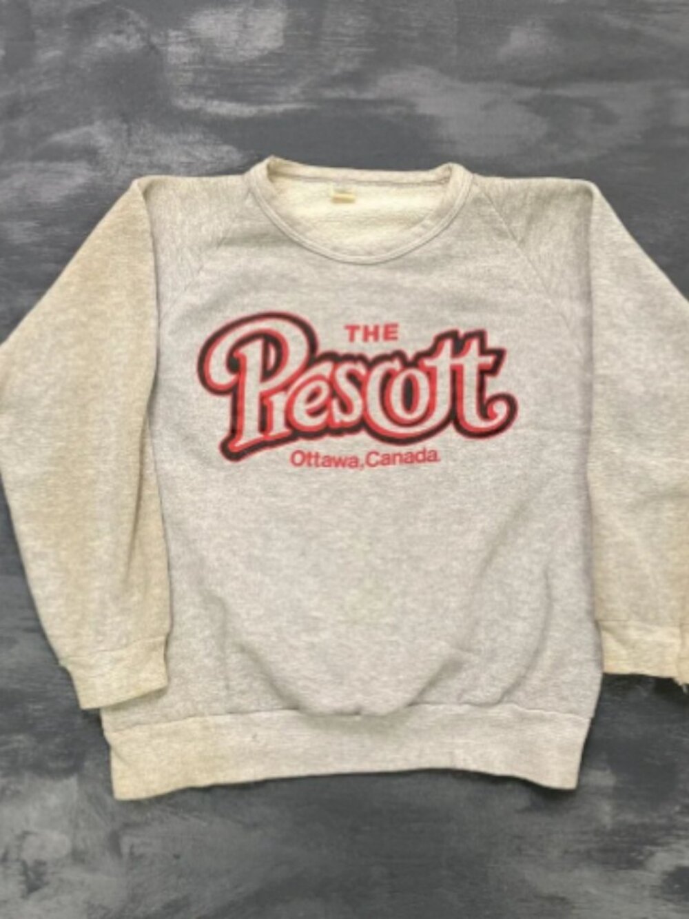 Vintage Ottawa Canada Graphic Sweatshirt Men Large Grey